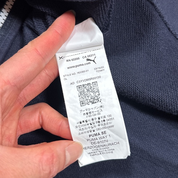 Puma Red Bull Racing Tag Heuer Team F1 Formula 1 Full Zip Hoodie Mens XL - Picture 8 of 10